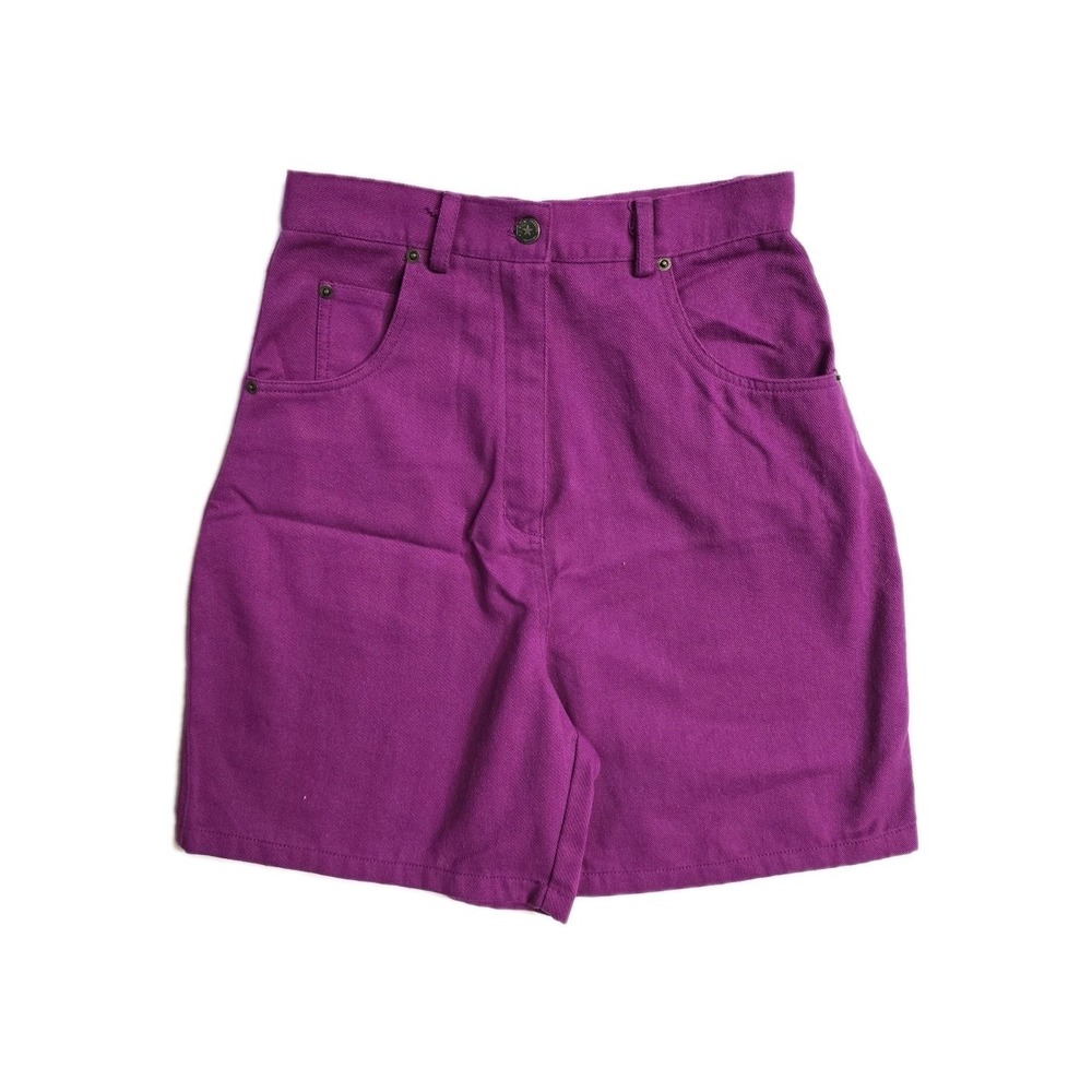 Vintage Women's Shorts Hot Pink Hi-rise Denim  12 Center Isle